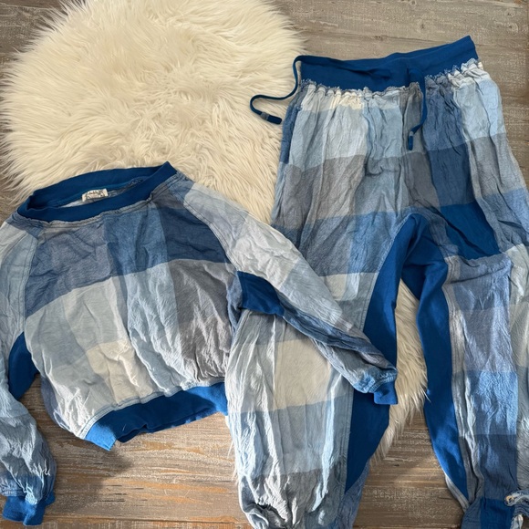 Free People Sugar Cookie Flannel Pajama Set Size XS - Picture 5 of 7